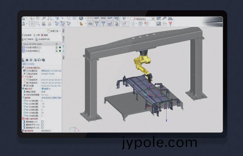 三維(wei)機器人激光切割機,三維激光切割機,3D激光(guang)切割機,離線編程輭件